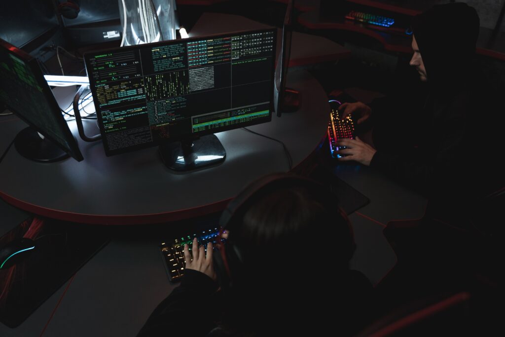 Cloud ransomware defense showing prevention barriers, attack detection alerts, and secure data recovery process
